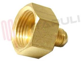 Visualizza i dettagli per RACCORDO RIDUZIONE FEMMINA BOMBOLA FREON 1/4 MASCHIO Immagine di RACCORDO RIDUZIONE FEMMINA BOMBOLA FREON 1/4 MASCHIO