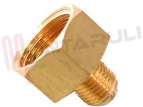 Visualizza i dettagli per RACCORDO RIDUZIONE FEMMINA BOMBOLA FREON 5/16 MASCHIO R410 Immagine di RACCORDO RIDUZIONE FEMMINA BOMBOLA FREON 5/16 MASCHIO R410