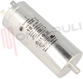 Visualizza i dettagli per CONDENSATORE 18UF 475V METALLICO ASCIUGATRICE Immagine di CONDENSATORE 18UF 475V METALLICO ASCIUGATRICE