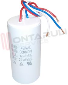 Visualizza i dettagli per CONDENSATORE 6+22MF 450V A 3 FILI CBB60 PER MONTACARICHI Immagine di CONDENSATORE 6+22MF 450V A 3 FILI CBB60 PER MONTACARICHI