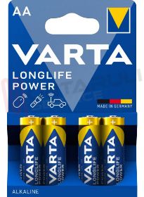 Visualizza i dettagli per BATTERIA 1,5V LR6 AA ALKALINA BL.4 PZ LONGLIFE STILO VARTA Immagine di BATTERIA 1,5V LR6 AA ALKALINA BL.4 PZ LONGLIFE STILO VARTA