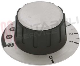 Visualizza i dettagli per MANOPOLA FORNO Ø 54 MM. 0-10 CROMATA/NERA Immagine di MANOPOLA FORNO Ø 54 MM. 0-10 CROMATA/NERA