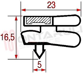 Visualizza i dettagli per GUARNIZIONE MAGNETICA 4L GRIGIA 1700X740MM. SEZ.1012 Immagine di GUARNIZIONE MAGNETICA 4L GRIGIA 1700X740MM. SEZ.1012