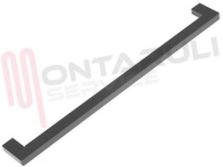 Immagine di MANIGLIA SQUADRATA NERO LUCIDO SC485N8 L=400MM.