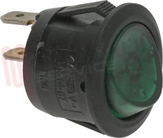 Immagine di PULSANTE UNIPOLARE VERDE 4A 250V