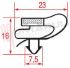 Immagine di GUARNIZIONE MAGNETICA 4L GRIGIA 1450X633MM. SEZ.1061