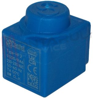Immagine di BOBINA 230V AC HF2 8W 9300/RA6 PER ELETTROVALVOLA CASTEL