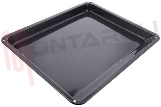 Immagine di LECCARDA FORNO 466X385X37MM. SMALTATA NERA ORIGINALE
