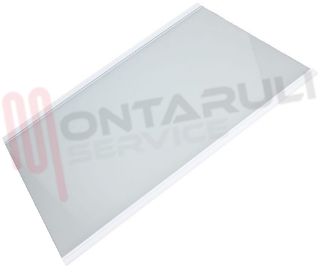 Immagine di VETRO FRIGO 500X355MM. CON PROFILI ORIGINALE