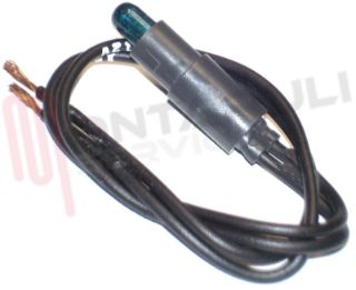Immagine di LAMPADA SEGNALAZIONE Ø7MM. 12V BLU C/FILI AD AMPOLLA GEWISS