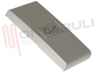 Immagine di COPRITASTO SERIGRAFATO 'LENTE LUCE SCALA' GRIGIO SERIE TECH