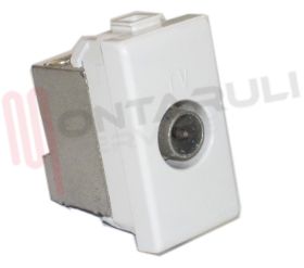 Visualizza i dettagli per PRESA TV PASSANTE BIANCA SERIE MATIX Immagine di PRESA TV PASSANTE BIANCA SERIE MATIX