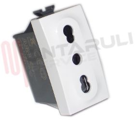 Visualizza i dettagli per PRESA BIVALENTE 2P+T 16A BIANCA TIPO P17/P11 ABB Immagine di PRESA BIVALENTE 2P+T 16A BIANCA TIPO P17/P11 ABB