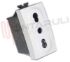 Immagine di PRESA BIVALENTE 2P+T 16A BIANCA TIPO P17/P11 ABB