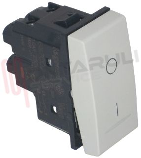 Immagine di INTERRUTTORE BIPOLARE 16A 1 POSTO BIANCO SERIE VELA