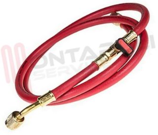 Immagine di TUBO FRUSTA FLESS.150CM. 1/4 - 1/4 SAE 45° CON RUBINETTO