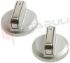 Immagine di MANOPOLA FORNETTO KIT 2PZ. 945 SILVER ORIGINALE