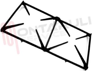 Immagine di GRIGLIA 2 FUOCHI GHISA 410X217MM. SMEG