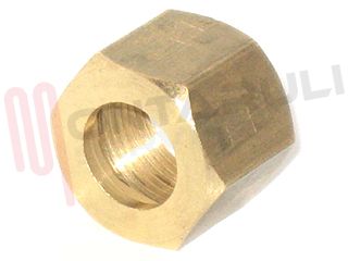 Immagine di DADO IN OTTONE 10,9 FORO DA 8MM.