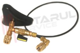 Visualizza i dettagli per BASETTA SUPPORTO BOMBOLA CON TUBO 7/16"-1/4" SAE A 90° Immagine di BASETTA SUPPORTO BOMBOLA CON TUBO 7/16"-1/4" SAE A 90°