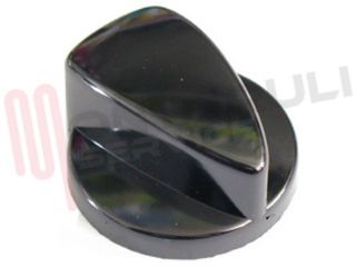 Immagine di MANOPOLA FUOCO NERA LUCIDA INDESIT RESTYLING D.6MM. ORIGINAL