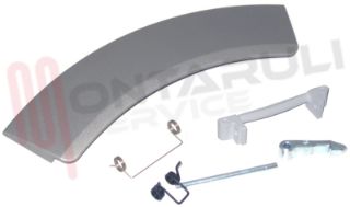 Immagine di KIT MANIGLIA OBLO' ASCIUGATRICE SILVER L=21,7CM. ORIGINALE