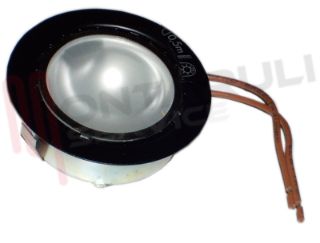 Immagine di FARETTO INCASSO F60 20W 12V G4 C/VETRO C/LAMPADA NERO