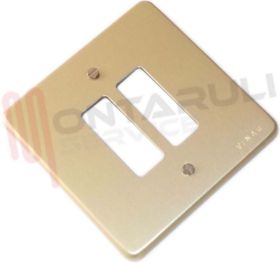 Visualizza i dettagli per PLACCA 2 FORI ALLUMINIO BRONZO VIMAR Immagine di PLACCA 2 FORI ALLUMINIO BRONZO VIMAR