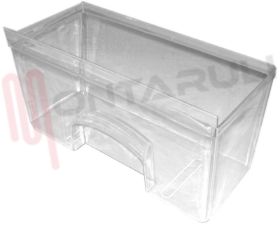 Visualizza i dettagli per CASSETTO VERDURA TRASPARENTE 395X175X210/195MM. Immagine di CASSETTO VERDURA TRASPARENTE 395X175X210/195MM.