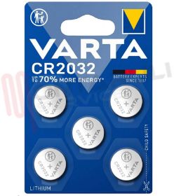 Visualizza i dettagli per BATTERIA 3V CR2032 LITIO BLISTER 5 PEZZI Immagine di BATTERIA 3V CR2032 LITIO BLISTER 5 PEZZI