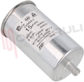Visualizza i dettagli per CONDENSATORE 15UF 450V METALLICO ORIGINAL Immagine di CONDENSATORE 15UF 450V METALLICO ORIGINAL