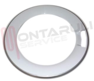 Immagine di CORNICE OBLO' ANTERIORE BIANCA-SILVER ORIGINALE