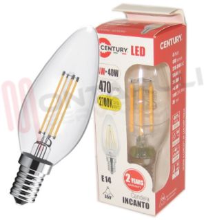 Immagine di LAMPADA OLIVA LED CHIARA E14 4W 230V 2700°K