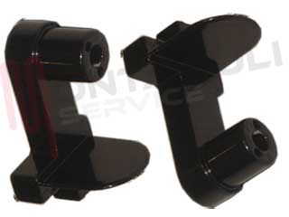 Immagine di SUPPORTO CERNIERA DX+SX COPERCHIO P/C NERO
