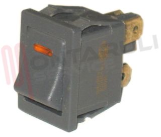 Immagine di INTERRUTTORE BIPOLARE GRIGIO SCURO + SPIA STIRELLA