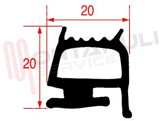 Immagine di GUARNIZIONE PER CELLA BIANCA A METRO SEZ.9796