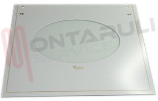 Immagine di VETRO FORNO ALT.450X577 BIANCO WHIRLPOOL