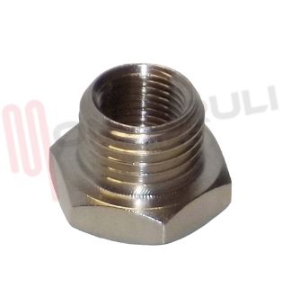 Immagine di RIDUZIONE INOX FILETTATA MASCHIO Ø 13MM. FEMMINA Ø 9MM.