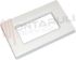 Immagine di PLACCA 3 POSTI ABS BIANCA COMPATIBILE LIVING