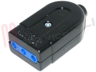 Immagine di PRESA VOLANTE 10A+T NERA