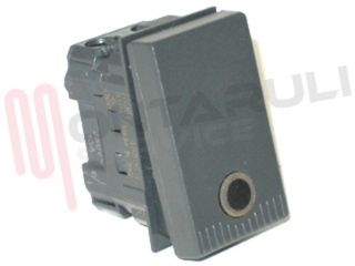 Immagine di PULSANTE NA 16A GRIGIO ILLUMINABILE SERIE NOIR AVE ORIGINALE