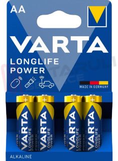 Immagine di BATTERIA 1,5V LR6 AA ALKALINA BL.4 PZ LONGLIFE STILO VARTA