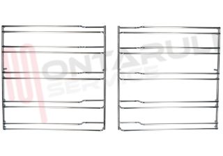 Immagine di GRIGLIA FORNO LATERALE KIT DX+SX 248X247MM.