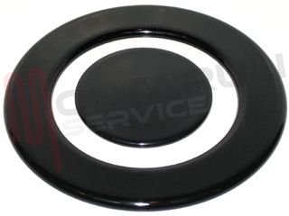 Immagine di PIATTELLO CORONA+CENTRALE SMALTATO NERO