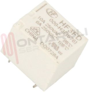 Immagine di MINIRELE' 9VDC 10A 250V 1CONT. HF3FD/009-H3F RELAIS