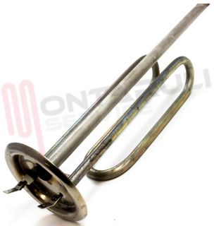 Immagine di RESISTENZA SCALDABAGNO 1500W 220V INOX Ø 82MM.