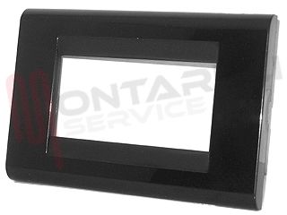 Immagine di PLACCA IN ABS SERIE "CLICK" 3 FORI NERA