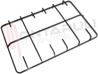 Immagine di GRIGLIA 2 FUOCHI PIATTINA 399X265MM. NERA REX