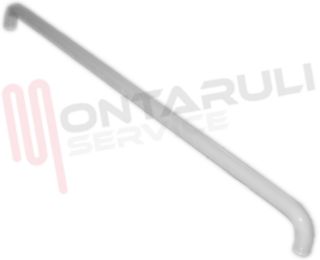 Immagine di MANIGLIA PORTA FORNO BIANCA METALLICA L=50CM. ORIGINALE