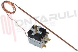 Immagine di TERMOSTATO PIASTRA 6 CONTATTI C/COMMUTATORE 0-270°C